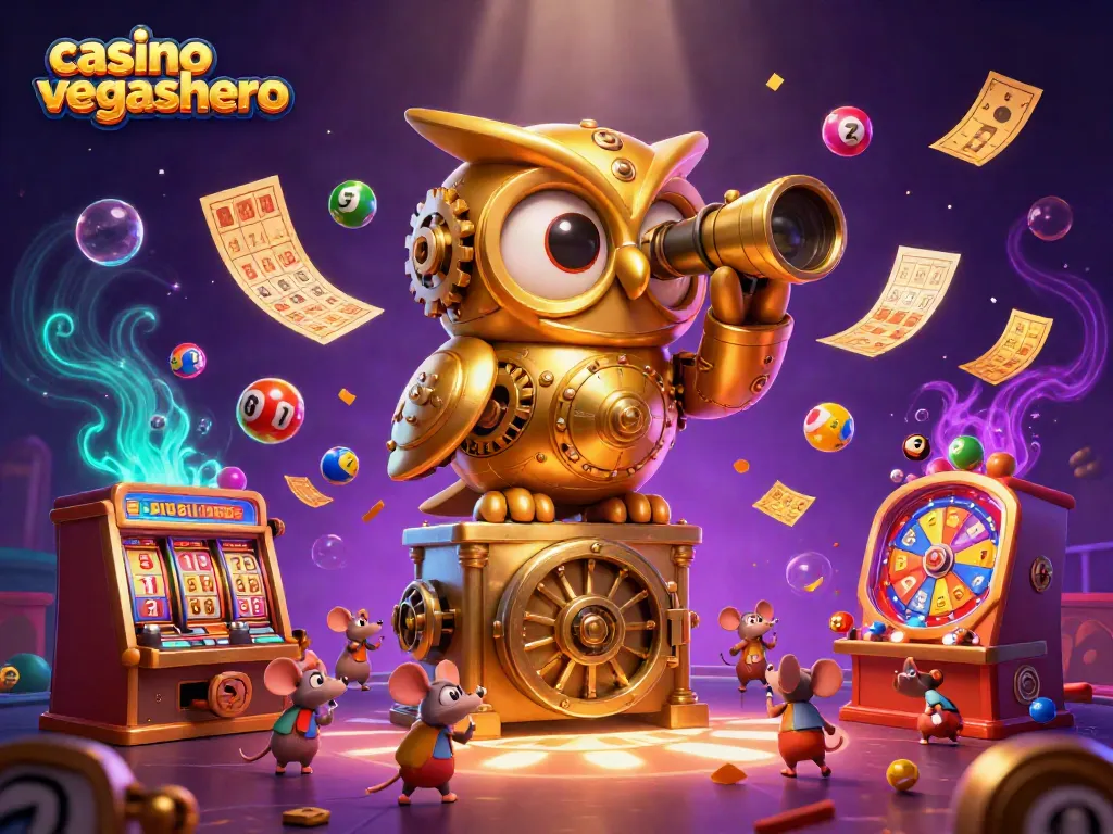 Engage with vibrant gameplay scenarios at casino vegashero with slots, prizes, and a whimsical owl guardian.