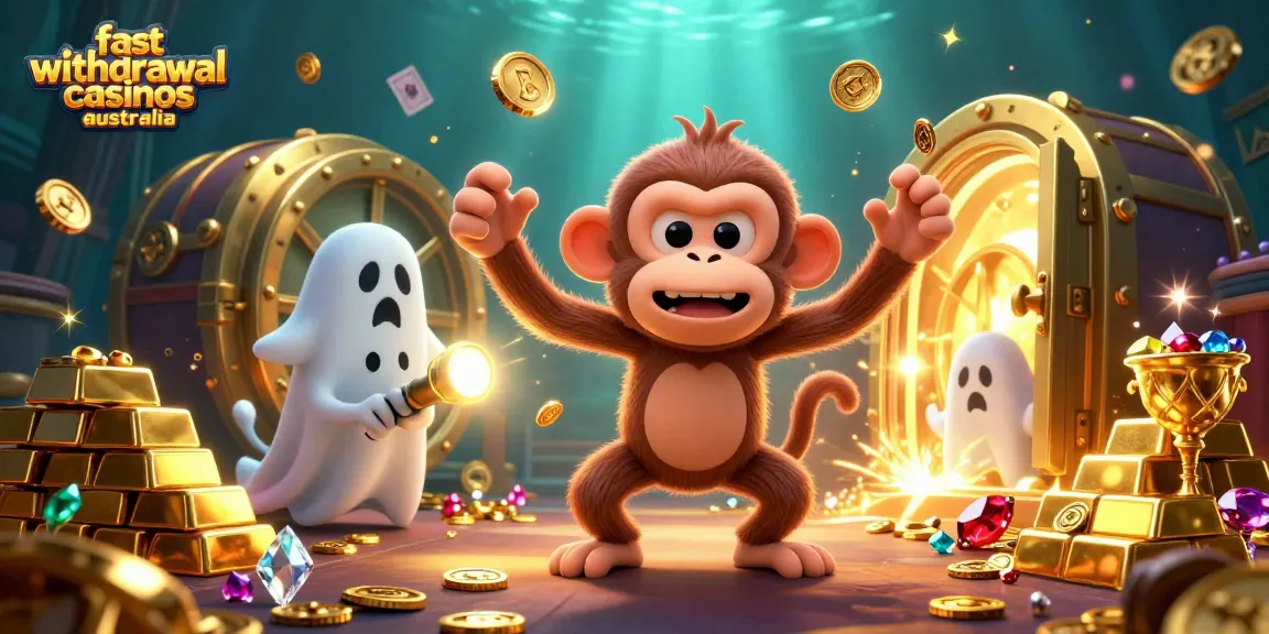 Spin to win at fast withdrawal casinos Australia with golden treasures and playful spirits